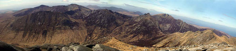 View-of-Arran-Granite-Mountains-from-Goat-Fell